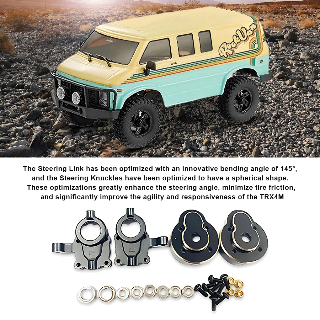 RCGOFOLLOW Counterweight RC Car Part Heavy Duty Rc Counterweight For 1/18 HOBBYPLUS 1810178 Crawler RC Upgrade Part Black