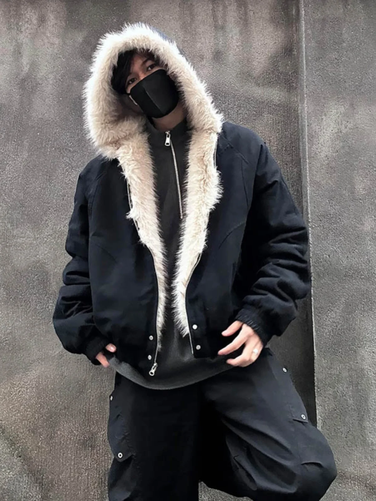 

Мужская осенне-зимняя куртка American Retro Mountain Eagle II из плотного хлопка, с капюшоном, теплая, молодежная, модная, свободного кроя