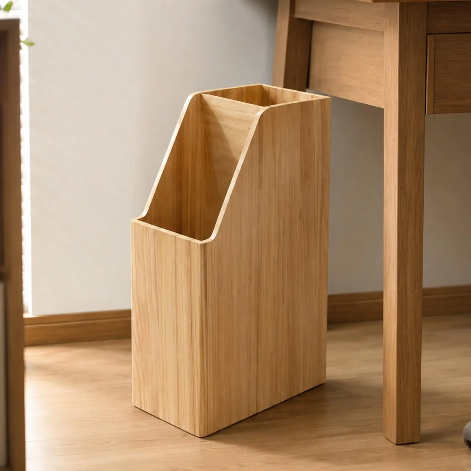 Stepped Umbrella Storage Stand with Open Top Space-Saving Freestanding Umbrella Rack with Divided Interior Sturdy Stable