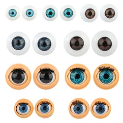 1Pair Doll Activity Eyes Doll Eye Accessories with Eyelashes Doll Rolling Eyeballs Simulation Active Eyeball DIY Doll Eyes