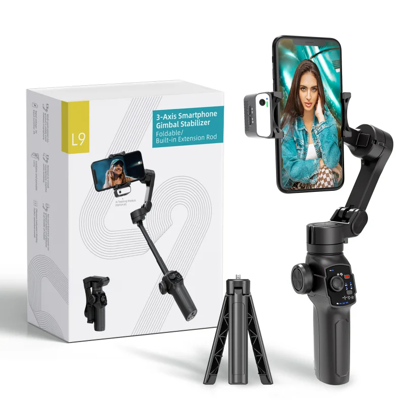 

Handheld Gimbal 3-Axis Stabilizer Portable Telescopic Selfie Stick Tripod For Phone/smartphone Face Tracking and video shooting