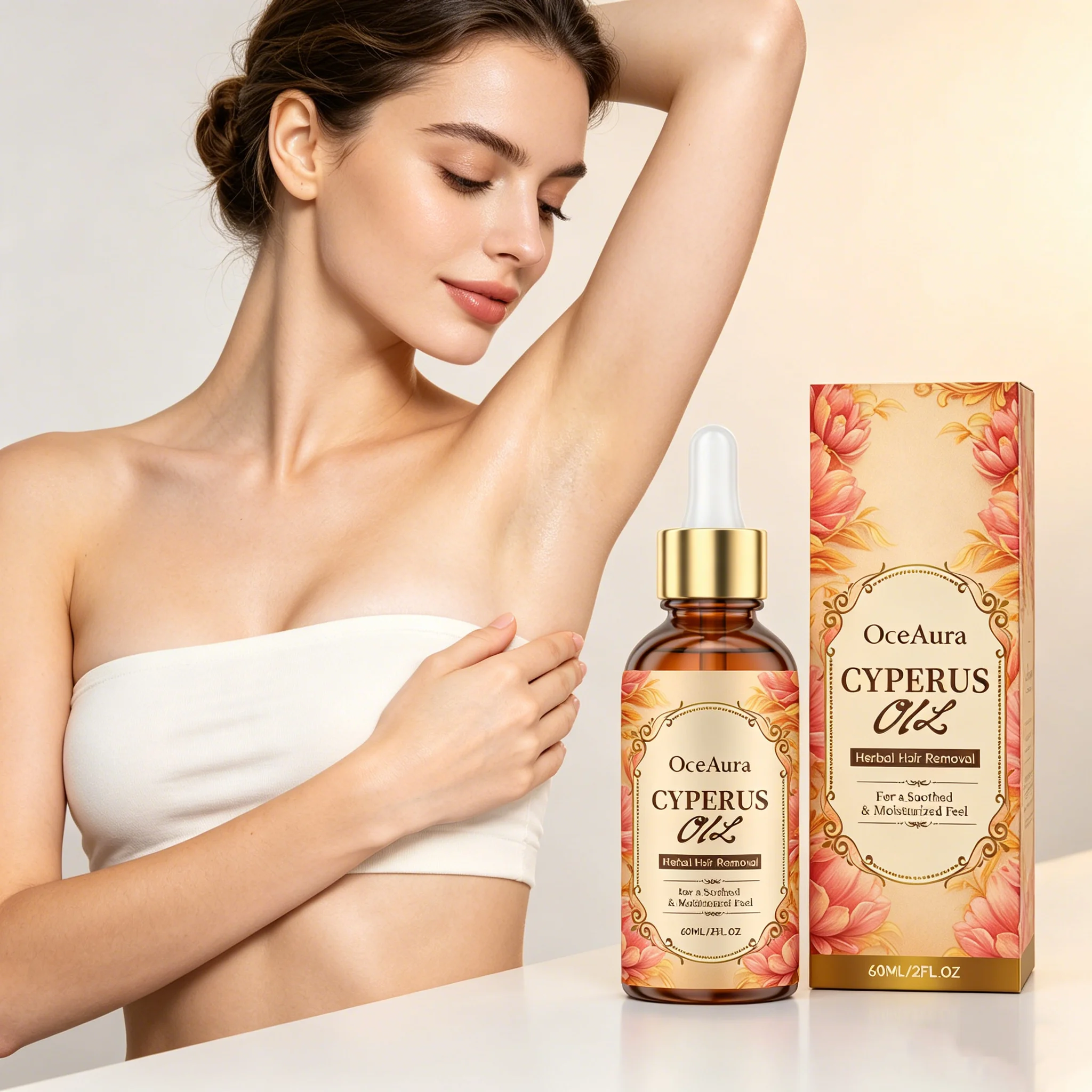 OCEAURA Female Hair Removal Essential Oil Relieve Discomfort After Hair Removal Deep Hydrate Non-greasy Skin Sooth Essential Oil