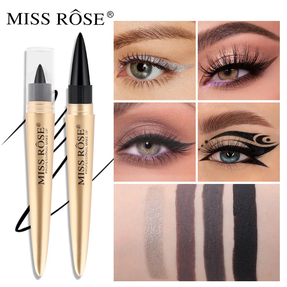 

Hot double tube color eyeliner, cool black, full-bodied eyeliner pen, waterproof, non smudging, eyeliner cream, necessary for be