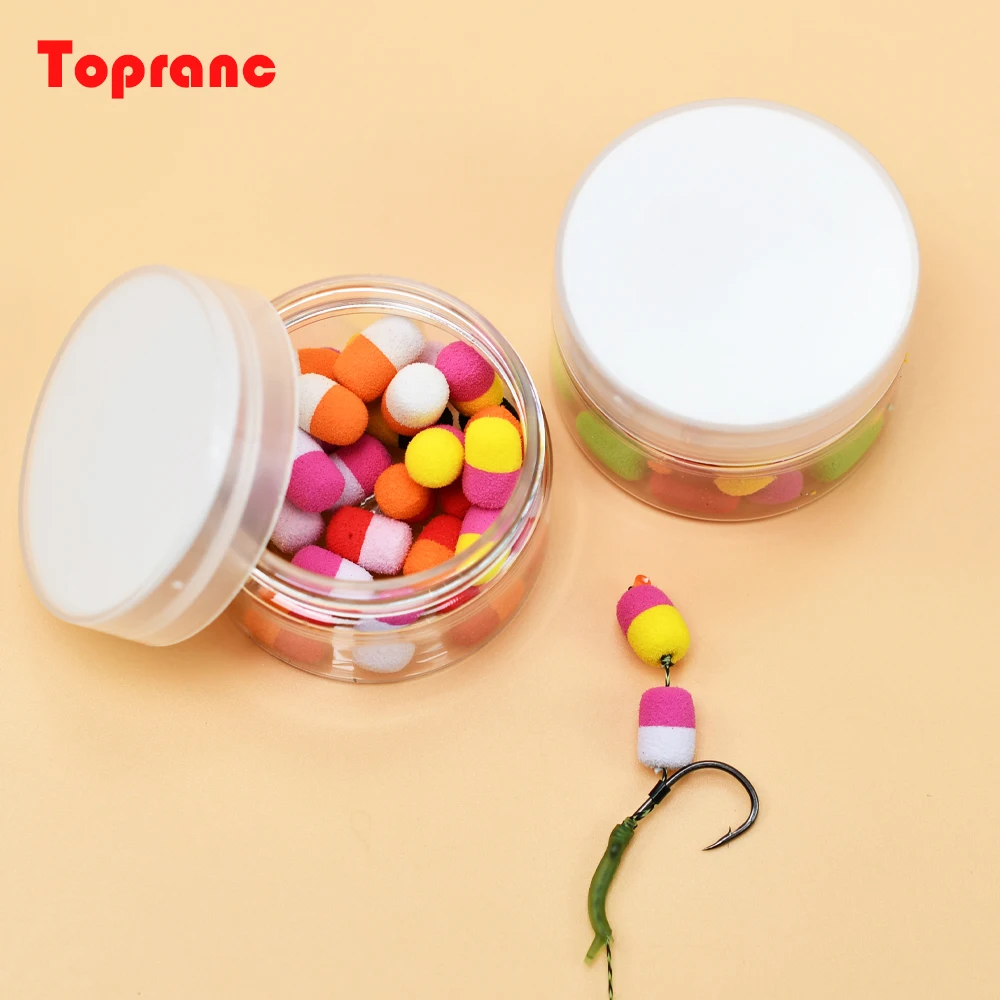 Der Topranc Fishing Bead Bait Anti-Bottom Floating Bead Angelköder eignet sich für Karpfenbarsch und Forelle mit schwimmendem Angeln