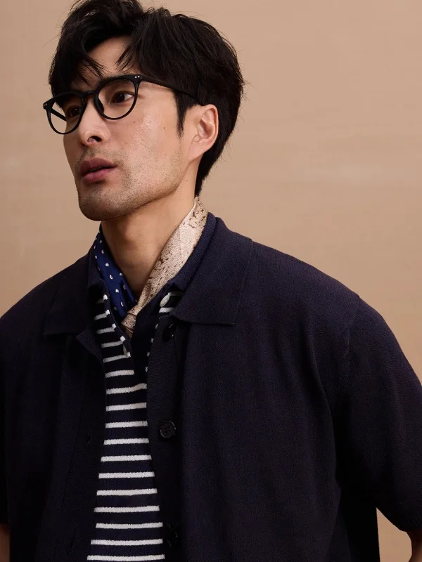 

Мужской повседневный вязаный кардиган с отложным воротником, однотонный, в городском стиле, весна-лето, винтажный дизайн