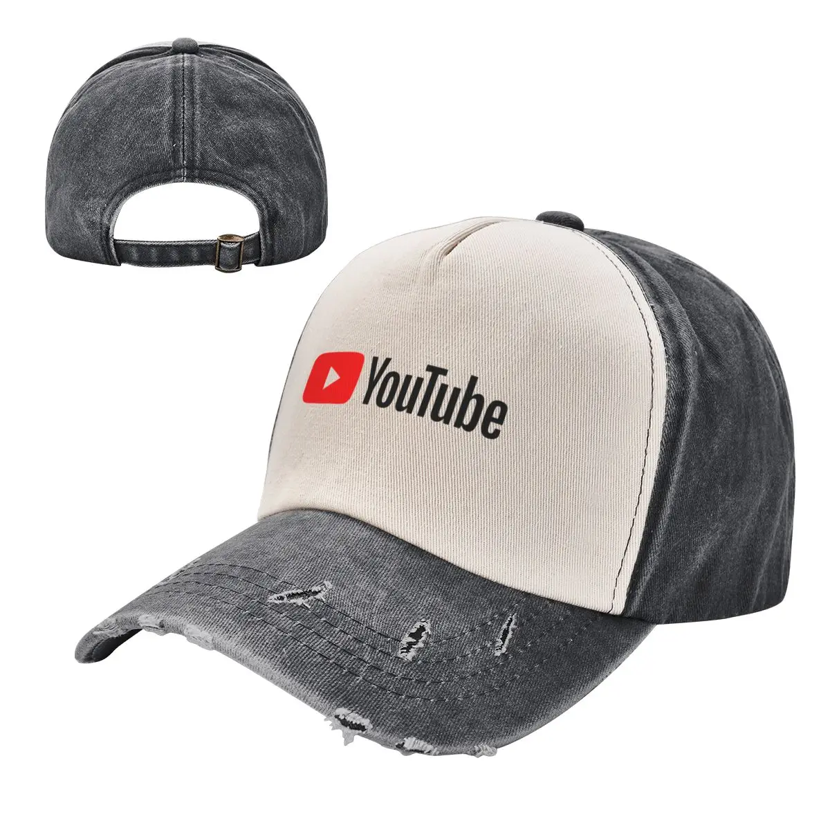 

Unisex Fashion New YouTube Logo Washed Baseball Caps