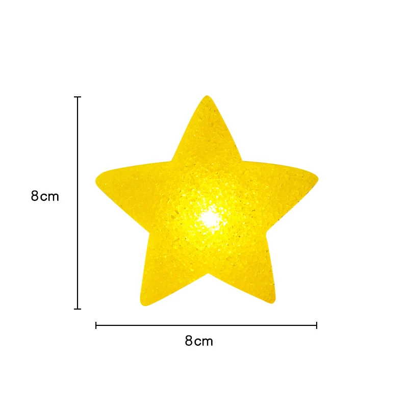 Star Handheld LED Light Plastic Star Shaped Night Light Anti-slip Band Light Lamp For Dance Performance Stage Photo Prop