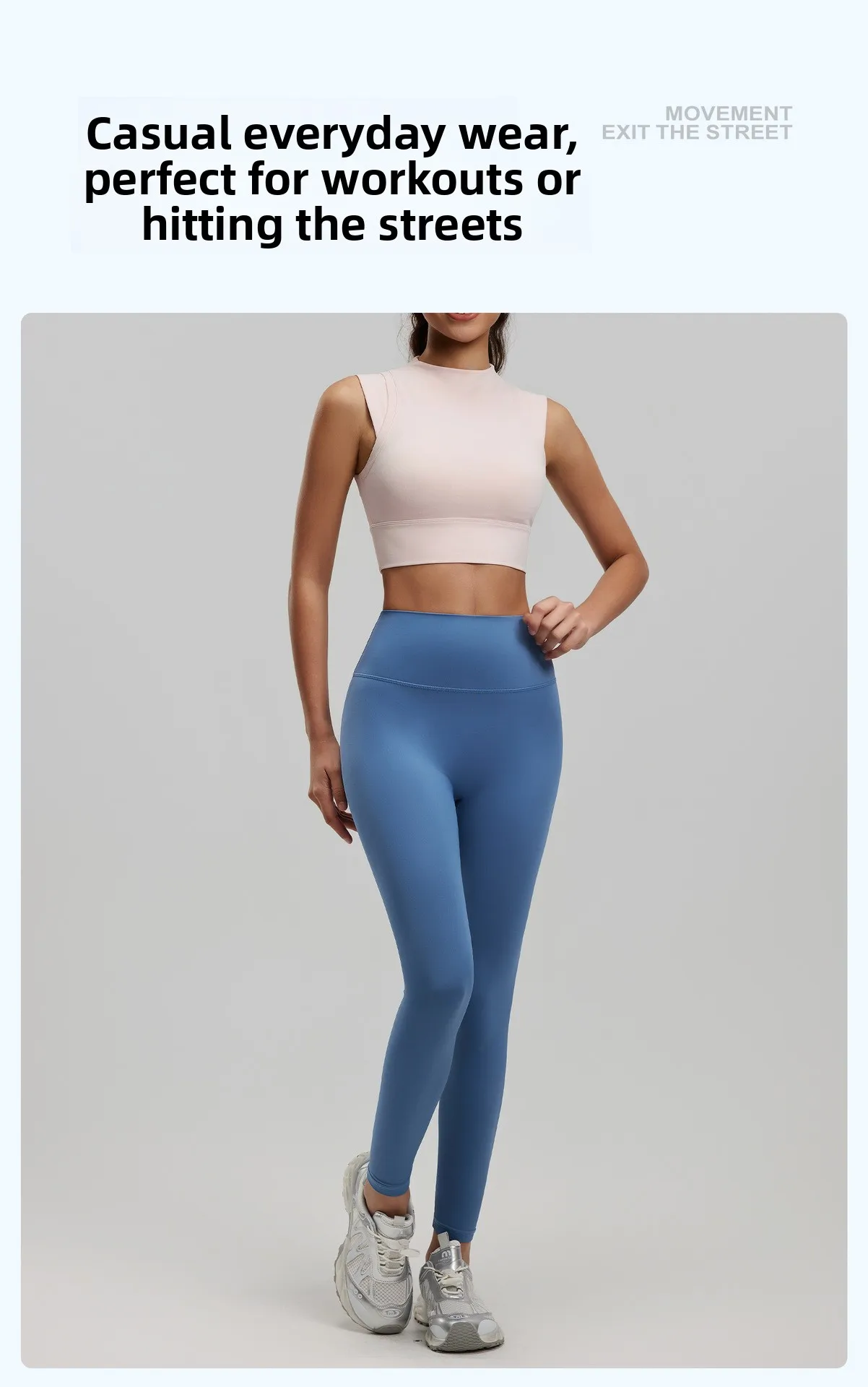 Damen-Yoga-Tanktop, hochelastisch, sportlicher BH mit leicht hohem Ausschnitt und integrierten Cups, hebt und formt den Busen, sexy Fitness – Detail 9