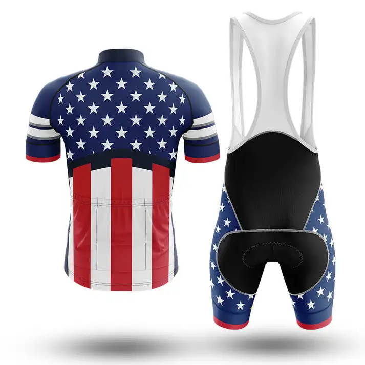 New 2023 Captain America Cycling Jersey Set Bike Clothing Sport Bicycle Uniform Clothes Cycling Bib Shorts Maillot Ciclismo