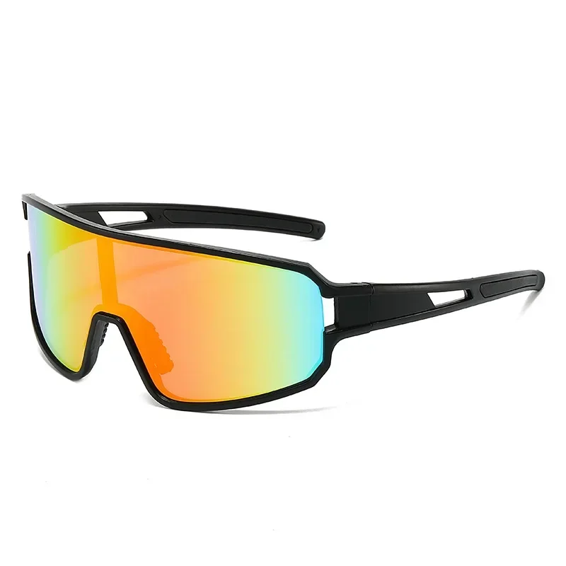 

new trends European and American sunglasses Cross-border cycling sunshade glasses One-piece lenses Colorful cycling sunglasses