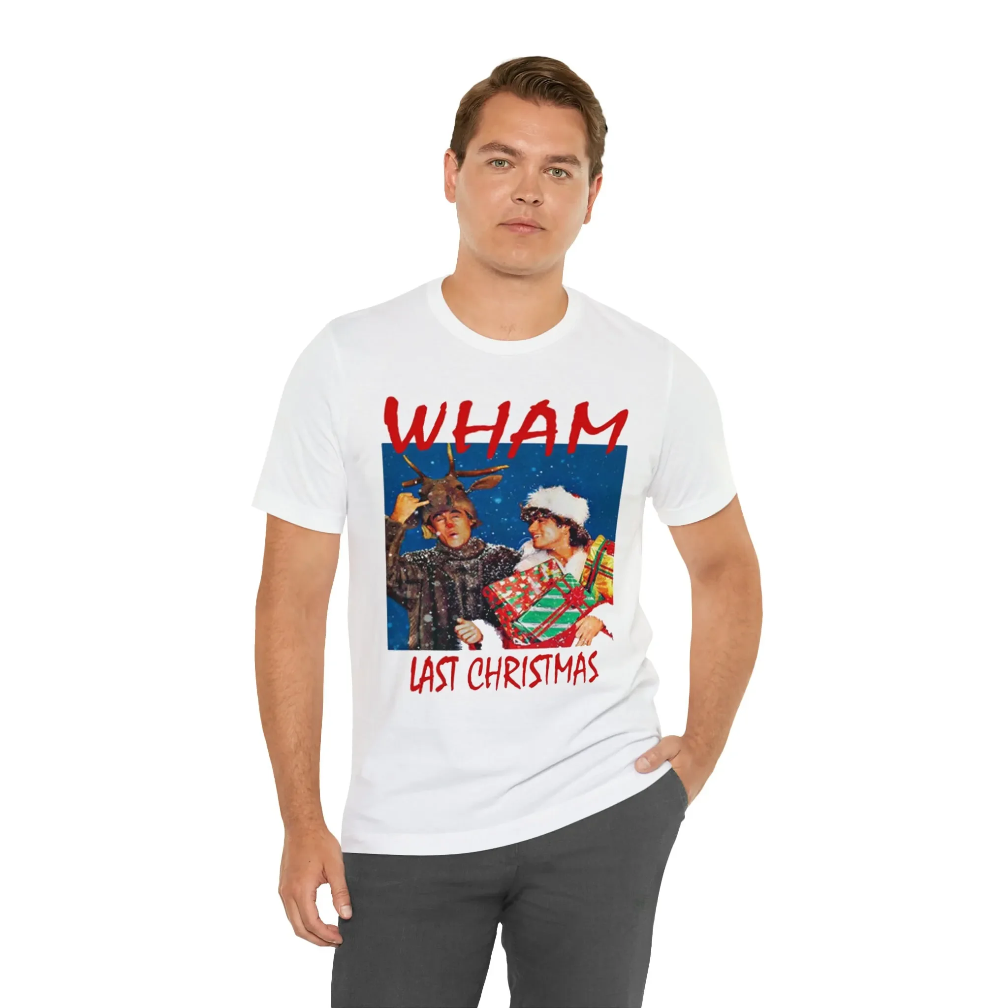 Wham Last Christmas T Shirt George Michael Santa Top Ideal