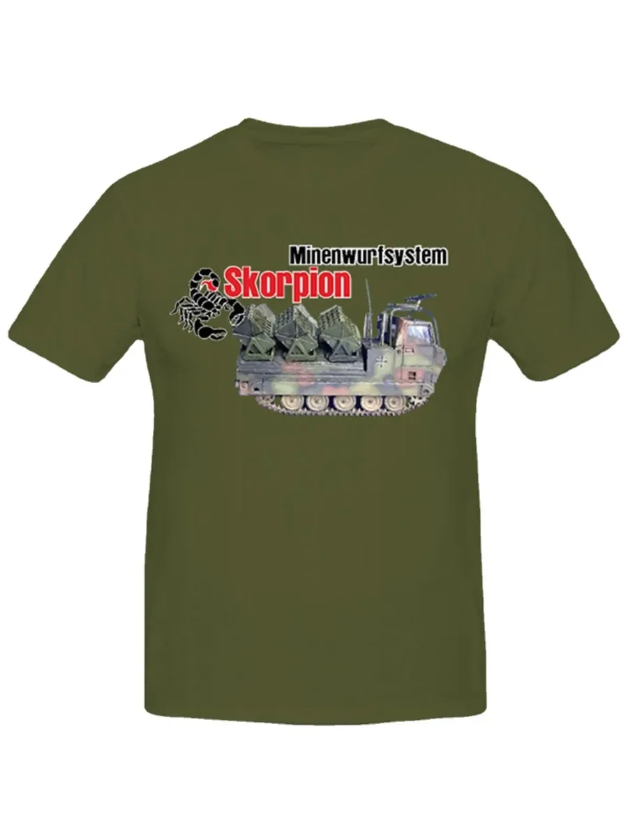 Minenwurfsystem Skorpion Minenwerfer M113 Pionier Panzer T-Shirt. Summer Cotton Short Sleeve O-Neck Mens T Shirt New S-3XL