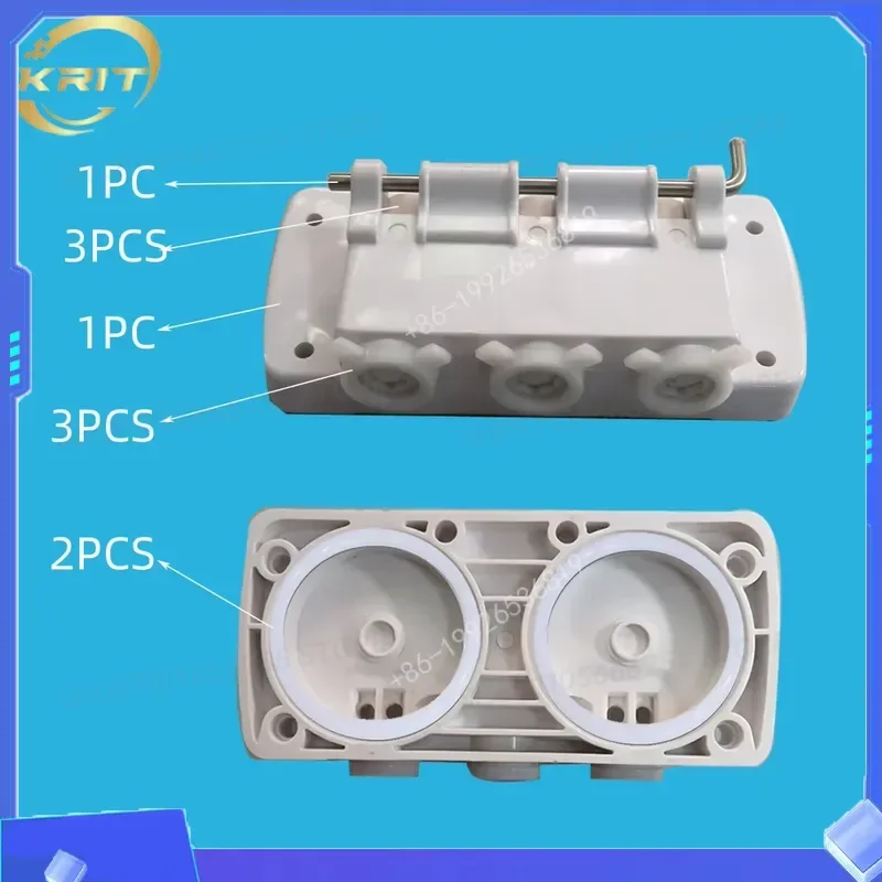For BQL Soft Serve Ice Cream Machine White Discharge Face Plate Front Panel Spare Part Naked Head Without Handles One Set