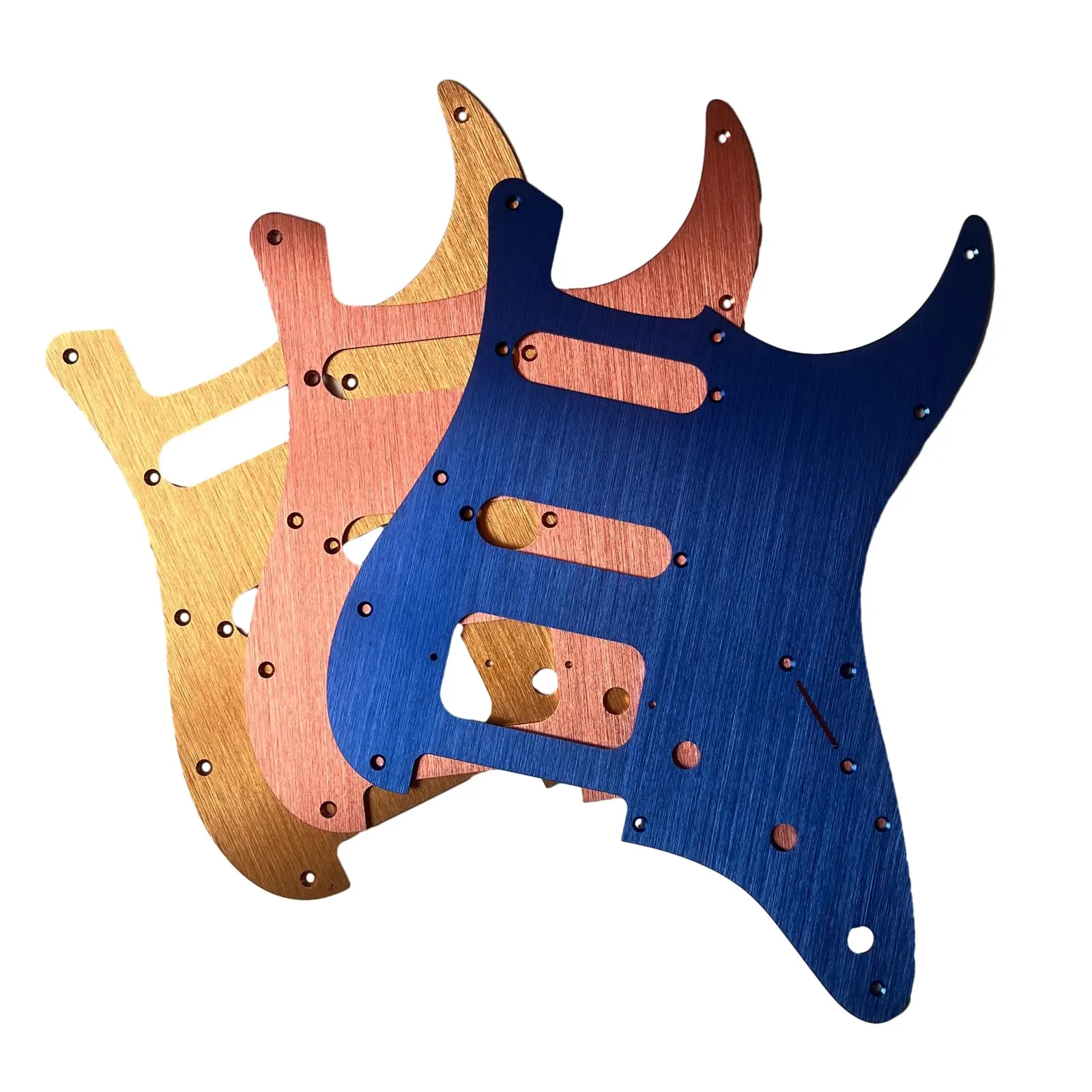 

Electric Guitar Pickguard 1Ply Aluminum SSH Guitar Scratch Plate Pickguard with Mounting Screws for ST Guitar