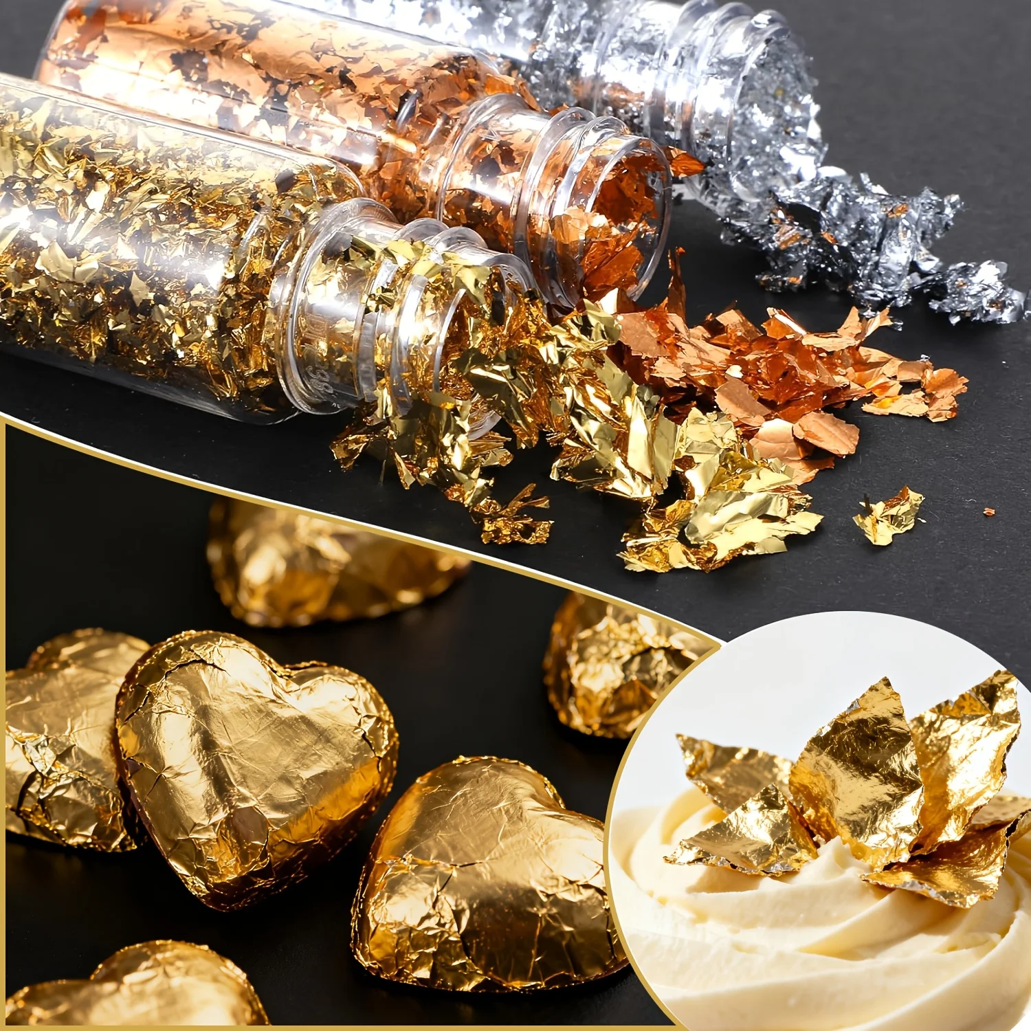 Metalik Yaprak Pulları, Pasta  - Resin Art Of Rose incelemesi ve fiyatı