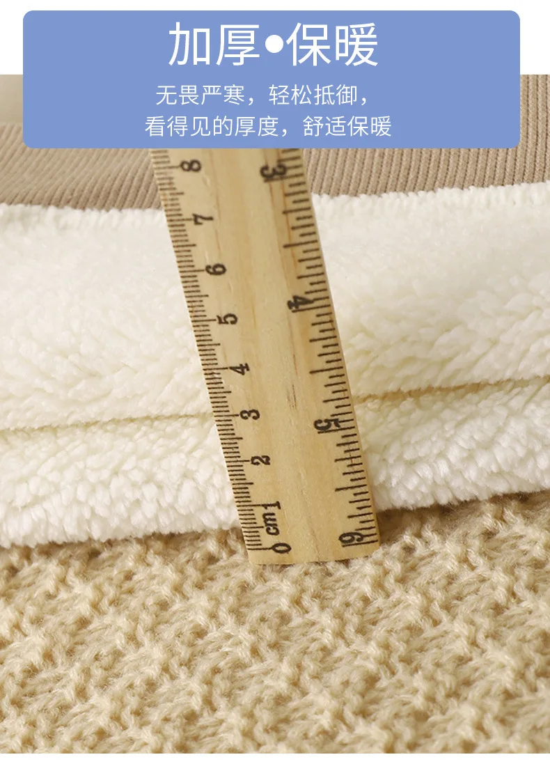 Bedrucktes Kinder-Herbst-Winter-Fleece-Sweatshirt, warmes Langarm-Oberteil für Mädchen und Jungen, weiches, dehnbares Baby-Kinder-Sportoberteil für den Alltag. – Detail 12