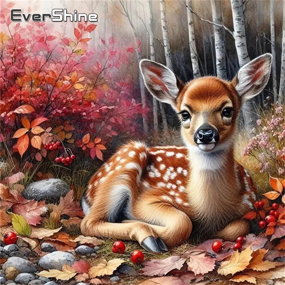 Evershine 5D DIY Diamant Stickerei Hirsch Tier Malerei Geeignet für Anfänger Diamant Mosaik Neue Ankunft Dekor für Zuhause
