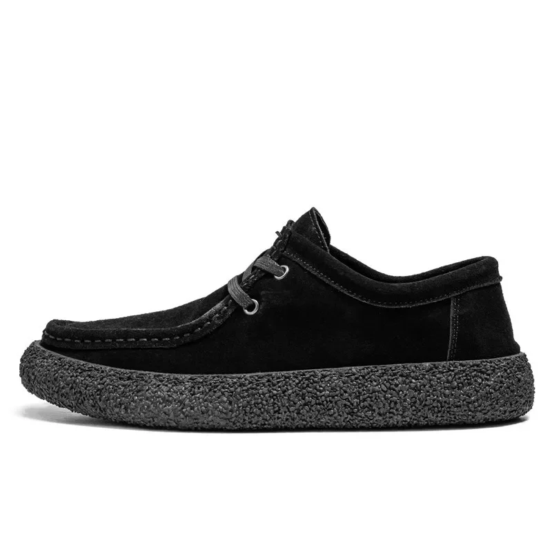 레트로 캐주얼 남성 신발 럭셔리 스웨이드 가죽 로퍼 남성 스니커즈 Comfor Soft Sole Driving Shoes 남성 운동화