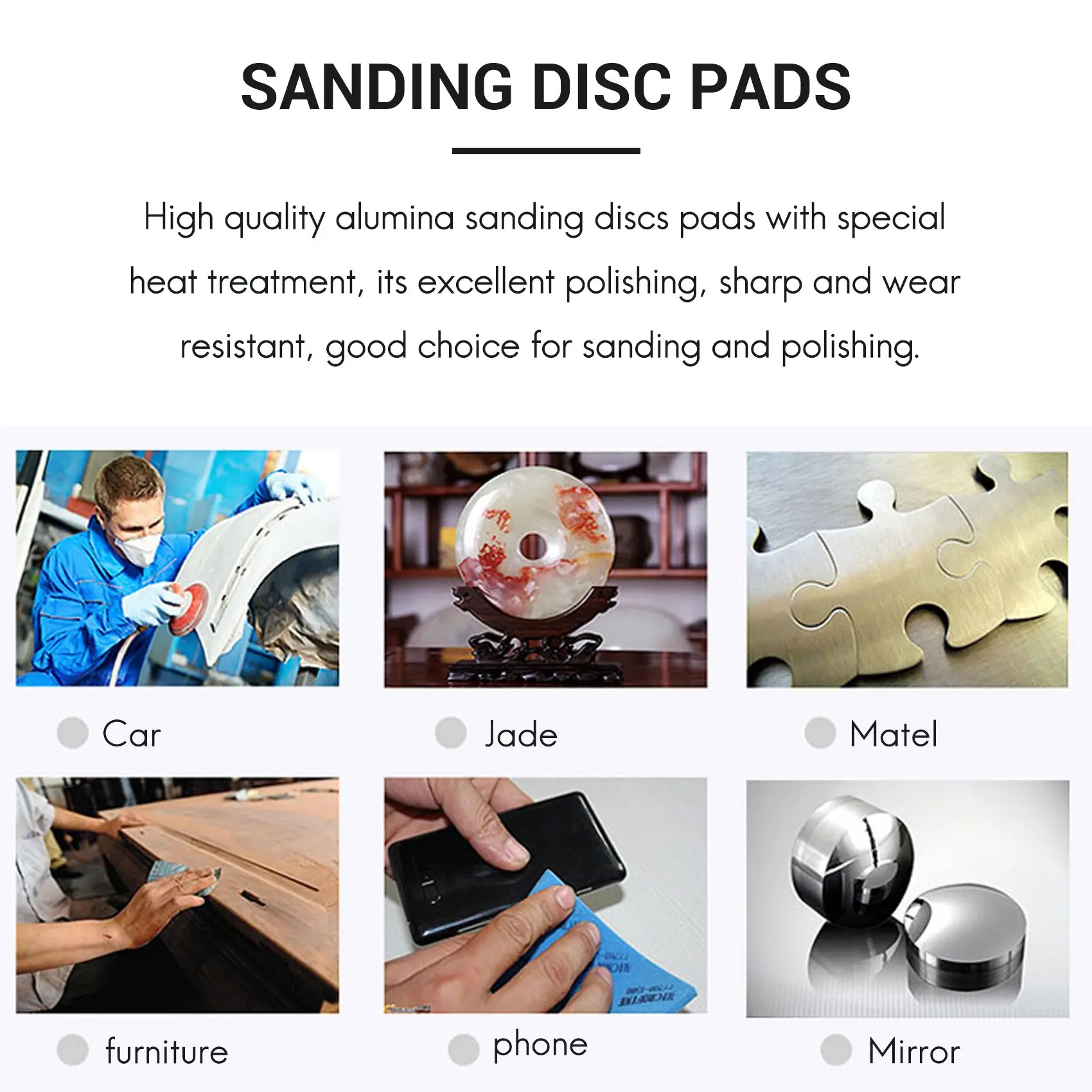 

ABLA-225Mm Sanding Disc Pads, 25 Pcs Hook And Loop Sandpaper Sheet For Random Orbital Sander (80 Grit)