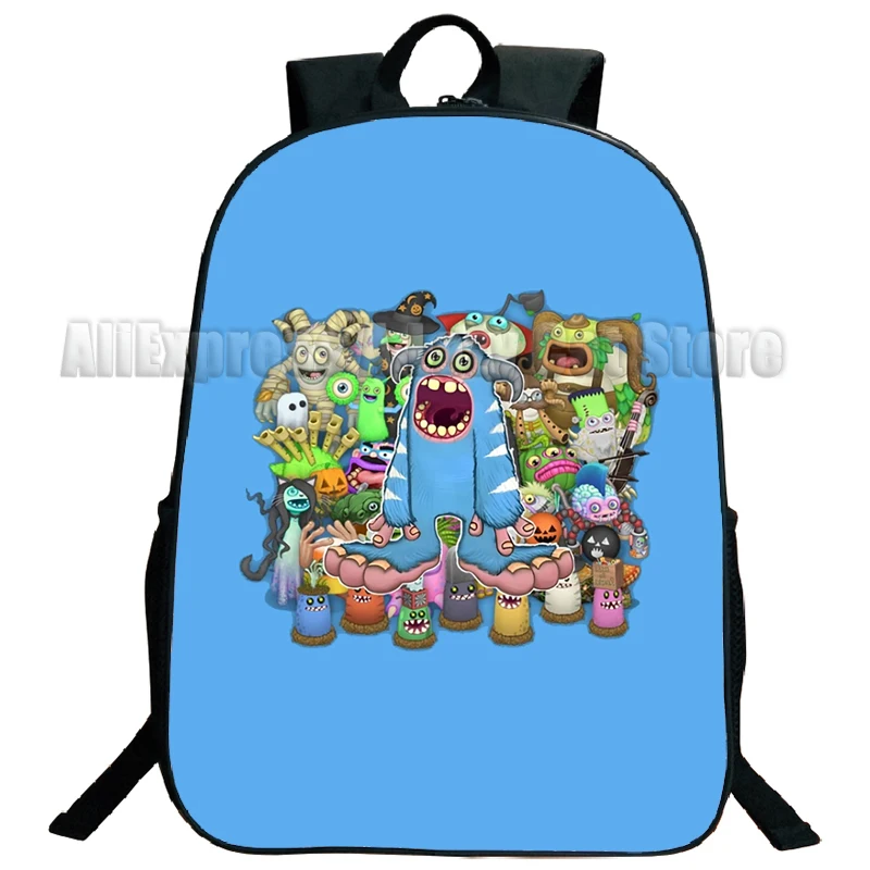 My Singing Monsters zaini per bambini ragazzi ragazze borsa da scuola adolescente Cartoon Laptop zaino da donna zaino