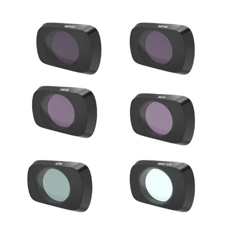 

Комплект фильтров для DJI Mavic Air 2, фильтры нейтральной плотности, полярные для DJI Mavic, аксессуары для камеры UV + CPL + ND4/8/16/32