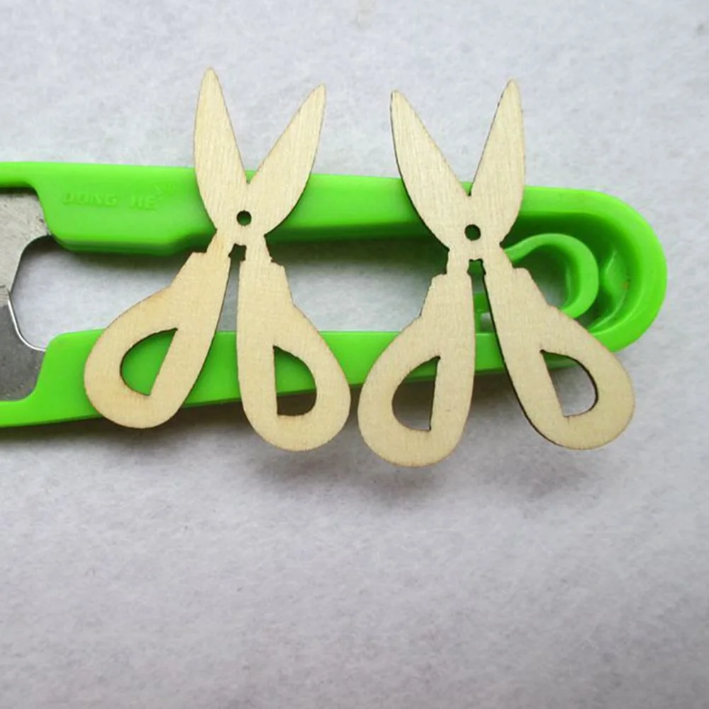 

10Pcs Wooden Ornaments Wood Slices Craft Embellishments for DIY Painting Holiday Decorations Hanging Crafts Home Wedding