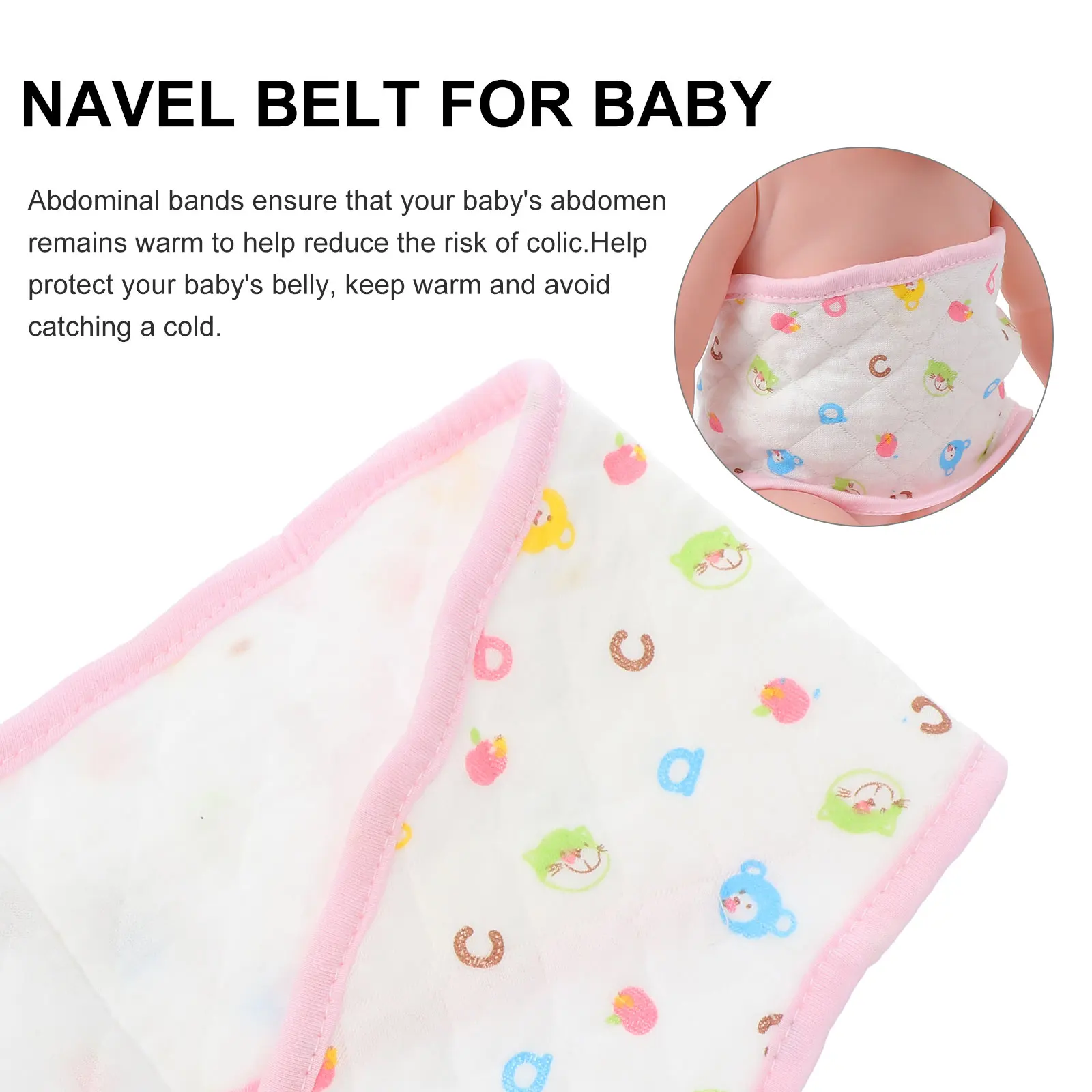 

3 Pcs Umbilical Cord Abdominal Belts Toddler Bellyband Newborn Warm Bands Ecological Cotton for Infant Wraps
