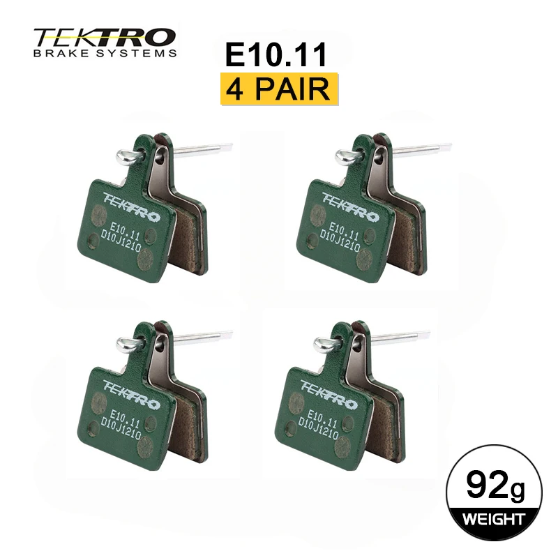 TEKTRO E10.11 MTB/Road Disc Brake Pads Resin-Metal 2mm Universal, Compatible with Shimano M355/M395/495 & Tektro HD-M520/E350 image 3