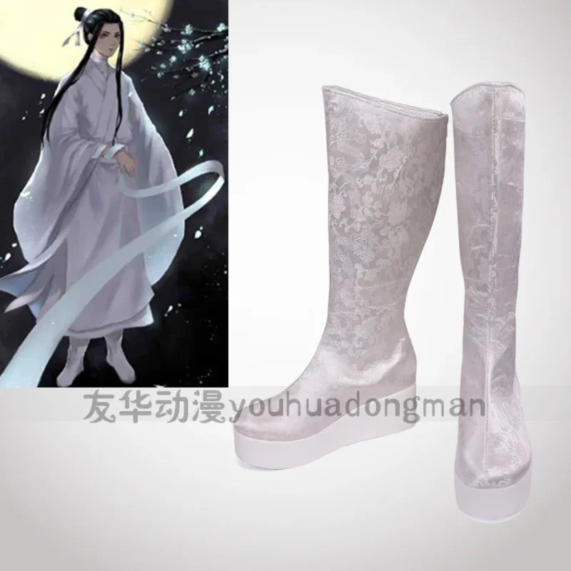 

qq681Tian Guan Ci Fu Косплей Xie Lian Xielian парусиновые мужские ботильоны кроссовки высокие туфли