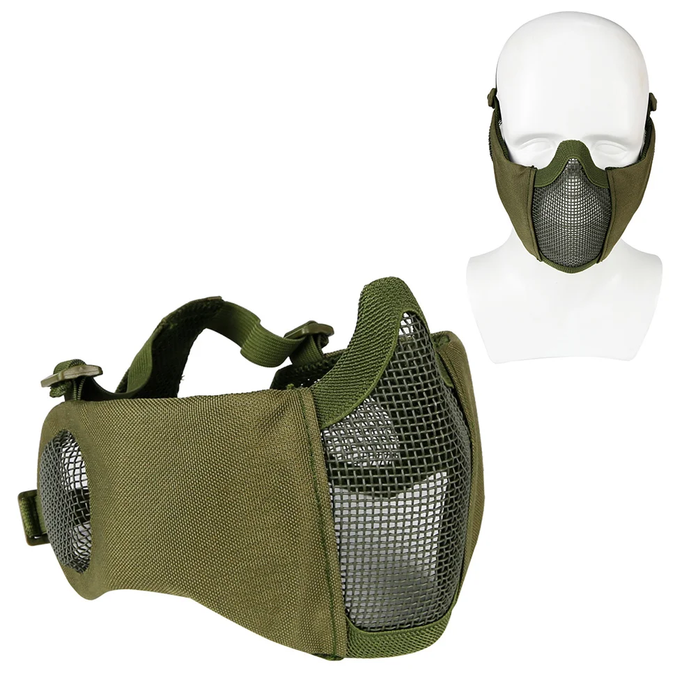 

Black Foldable Half Mesh Protective For Hunting Shooting Camping Outdoor Adventure