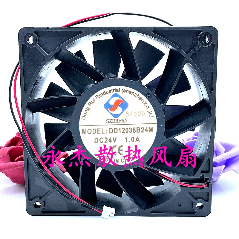 

DD12038B24M DC 24 В 1,0 А 120x120x38 мм 2-проводной охлаждающий вентилятор для сервера