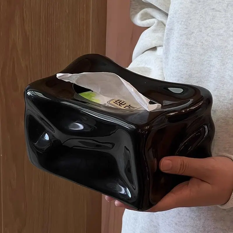 

Ins Luxury Creative Ceramic Tissue Box Holder for Living Room Home Desktop Decor