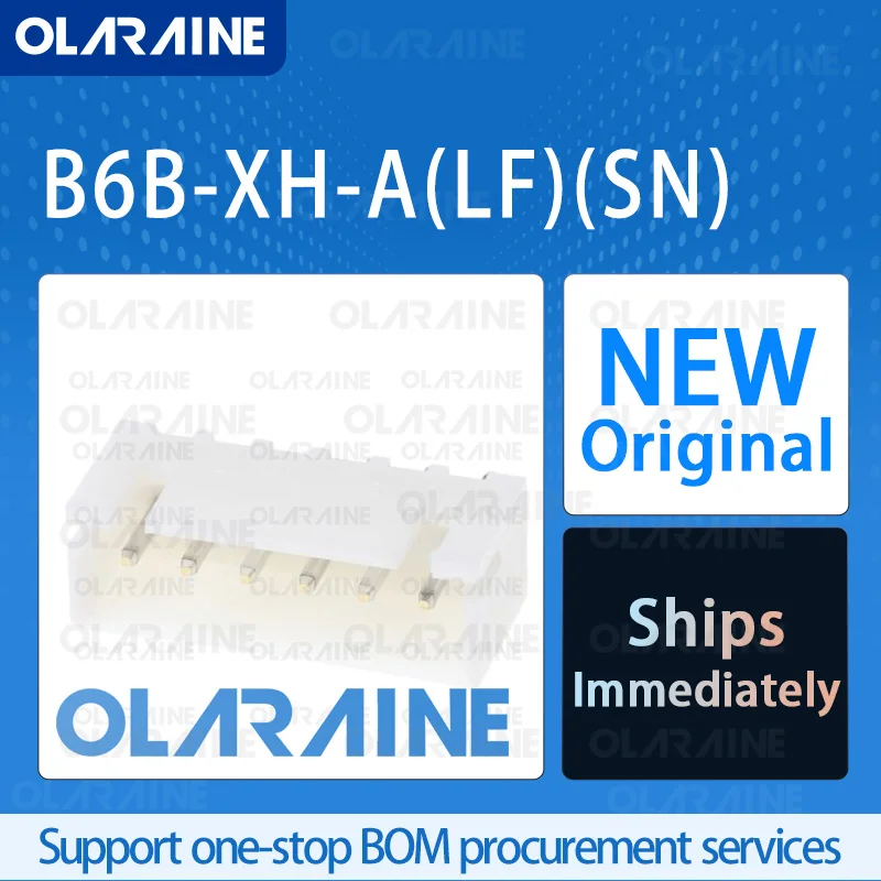 

50/200/500Pcs B6B-XH-A(LF)(SN) 100% brand new and original IC chip Connector headers and wire housings 6 Position
