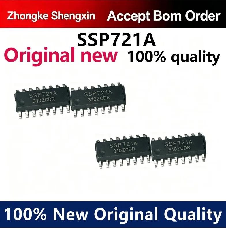 （5pcs-100pcs）Original SSP721A replaces TSP721A TSS721ADR patch SOP16 transceiver IC Shanghai Silicon Peng