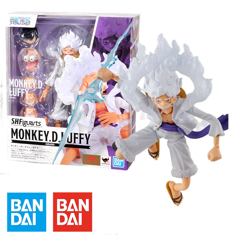 

In Stock Bandai S.H.Figuarts SHF ONE PIECE MONKEY.D.LUFFY GEAR5 Model Kit Action Figures Model Toy Gift for kid