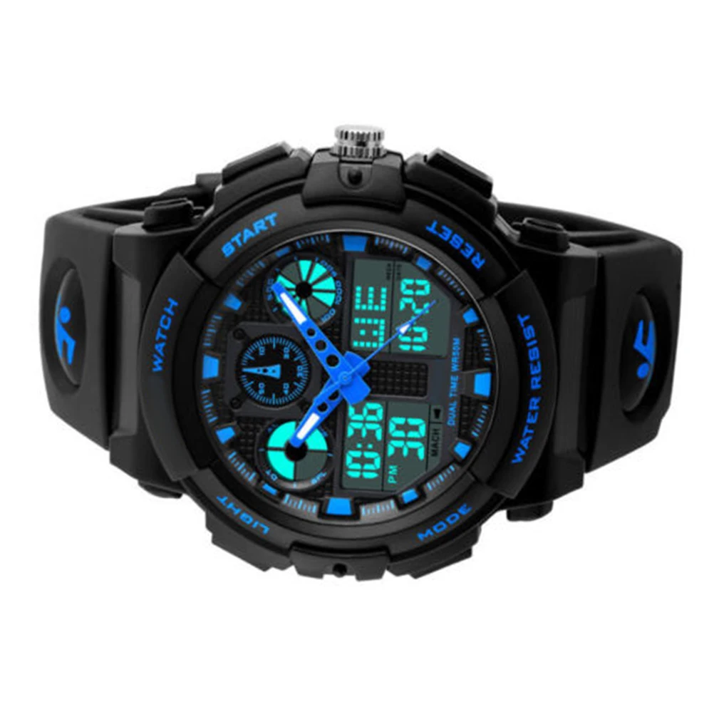 

1270 Waterproof Smart Watch Electronic Watches for Men LED Digital Blue Man Sports