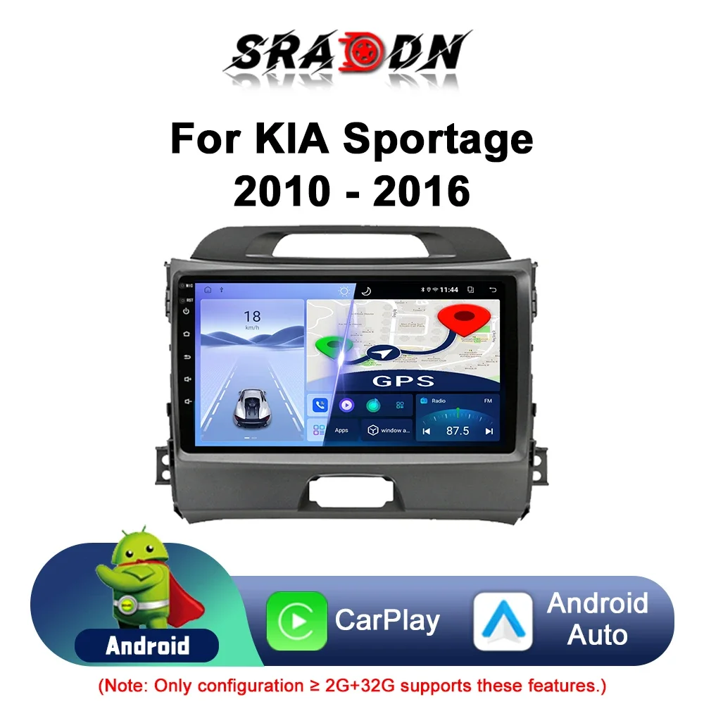 

For KIA Sportage 3 2010 - 2016 Android Car Radio Automotive Multimedia Video Player Navigation GPS Carplay Screen Auto Stereo