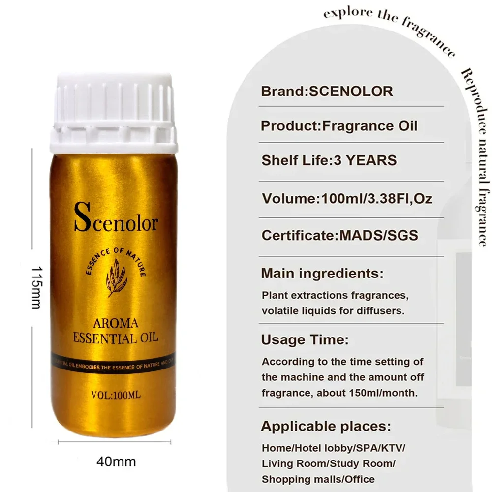 100ML 브랜드 향수 오일 룸 프래그런스 에센셜 오일 아로마 디퓨저 오일 아로마틱 오일 순수 식물 향 오일 홈 에어 프레셔너