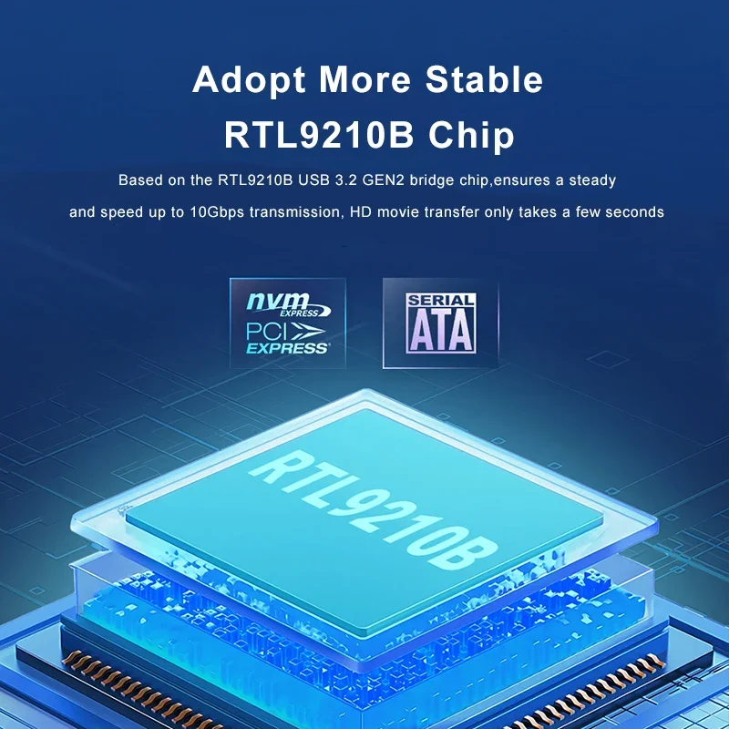 SAMZHE M.2 NVMe SSD Enclosure Doppia Protocollo NVMe SATA a USB 3.1 Gen2 10 Gbps NVMe PCI-E M.2 SSD Caso di Supporto UASP Per Hard Disk