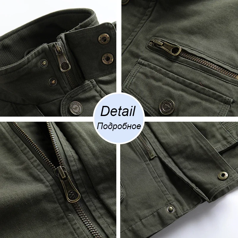 Chaqueta de carga informal para hombre, abrigo de algodón con cuello levantado, rompevientos, novedad de otoño y primavera, 2022