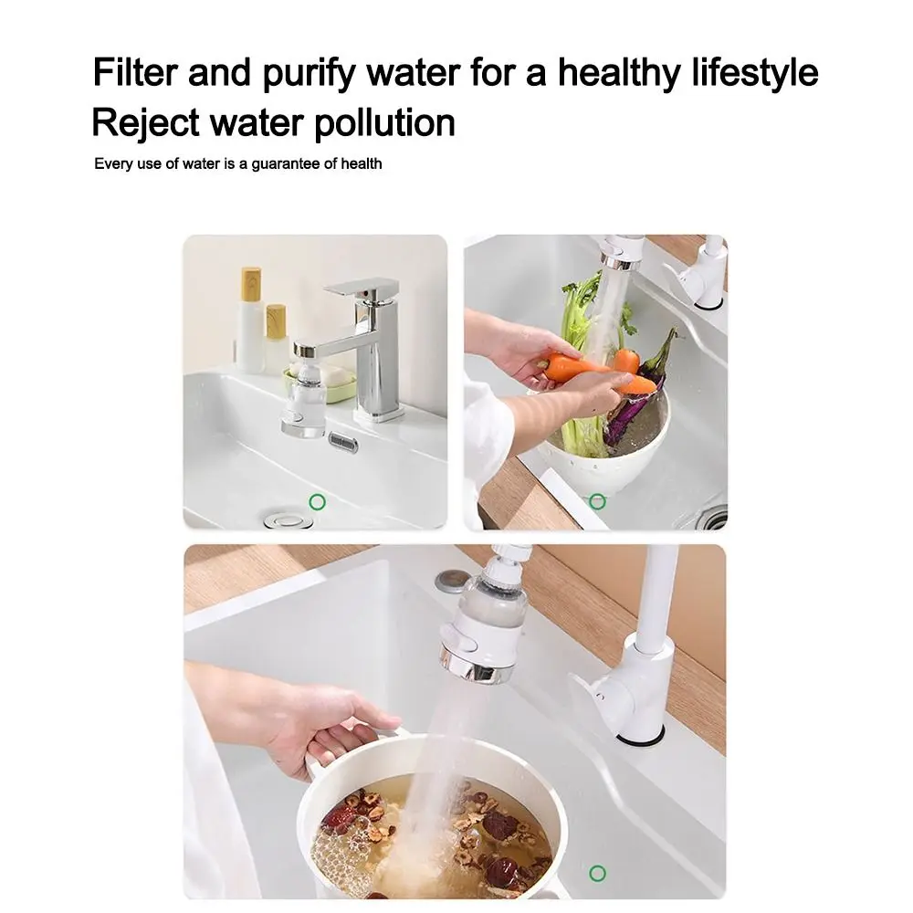 

New 3 Modes Tap Nozzle Splash-proof 360 Rotating Kitchen Faucet Aerator Faucet Filter Universal