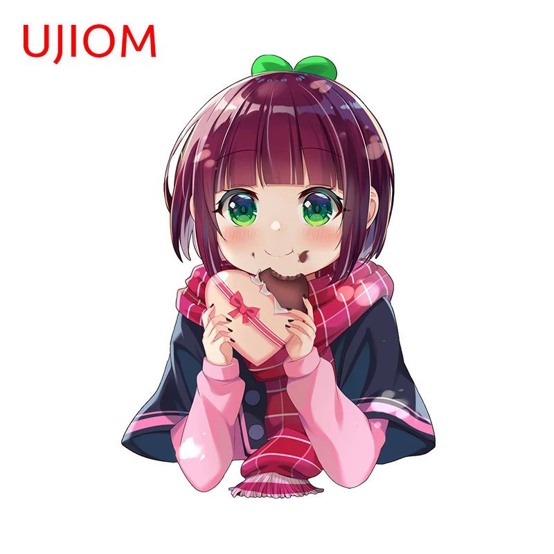 UJIOM 13cm X 8.3cm kreskówka dziewczyna Chibi Loli Nagisa Arcinia naklejki ścienne Graffiti szafa nalepka do łazienki tapety wystrój domu