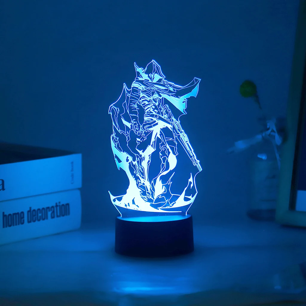 Hot Gaming Valorant 3D led Nightlight Omen Killjoy Raze Viper Figure Colorful Table Lamp For Gamer Game Room Decor Dropshipping