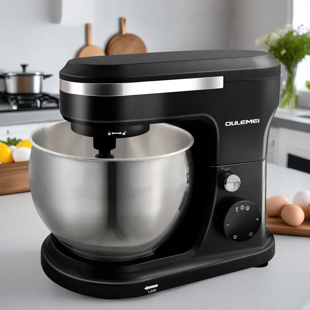 

1000W Multifunction Kitchen Stand Mixer with 5L Reversible Bowl Mini USB Powered Food Processor for Home Kitchen Use