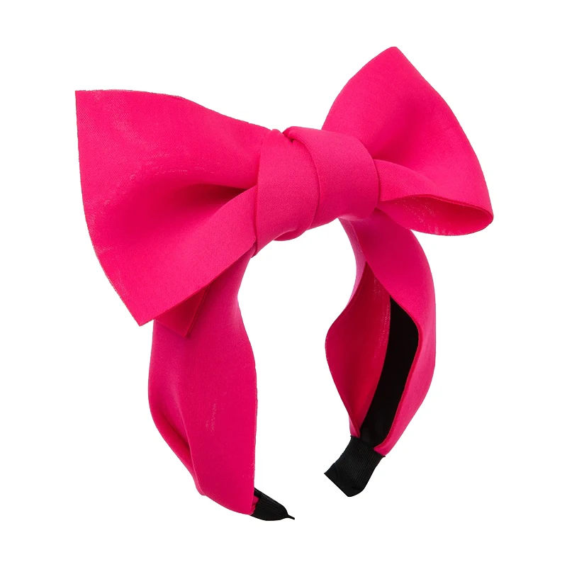 Bow Rose Pink Headbands Hair Hoop For Women Wide Hair Band Bezel For Girls Fashion Bezel Hair Accessories Headwear