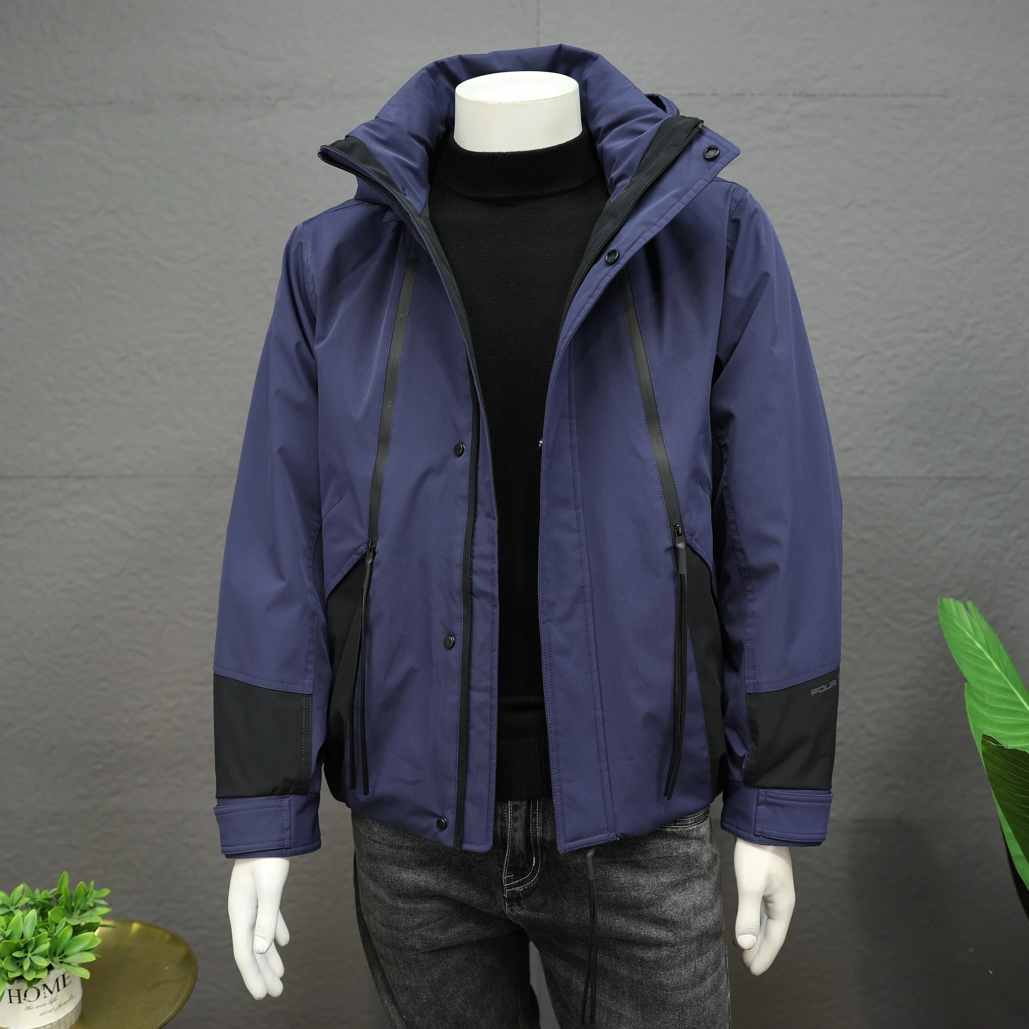 

Зима 2025: Новая модная брендовая мужская куртка с капюшоном, повседневная, высококачественная, универсальная, для активного отдыха, морозостойкая, белая, на утином пуху