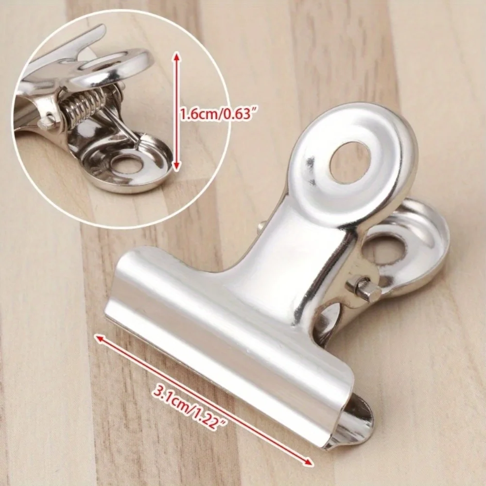 10p Potente clip in metallo Cancelleria Forniture per ufficio Cartella per la casa Fissaggio Clip per piccolo libro Clip da disegno extra large per schizzi