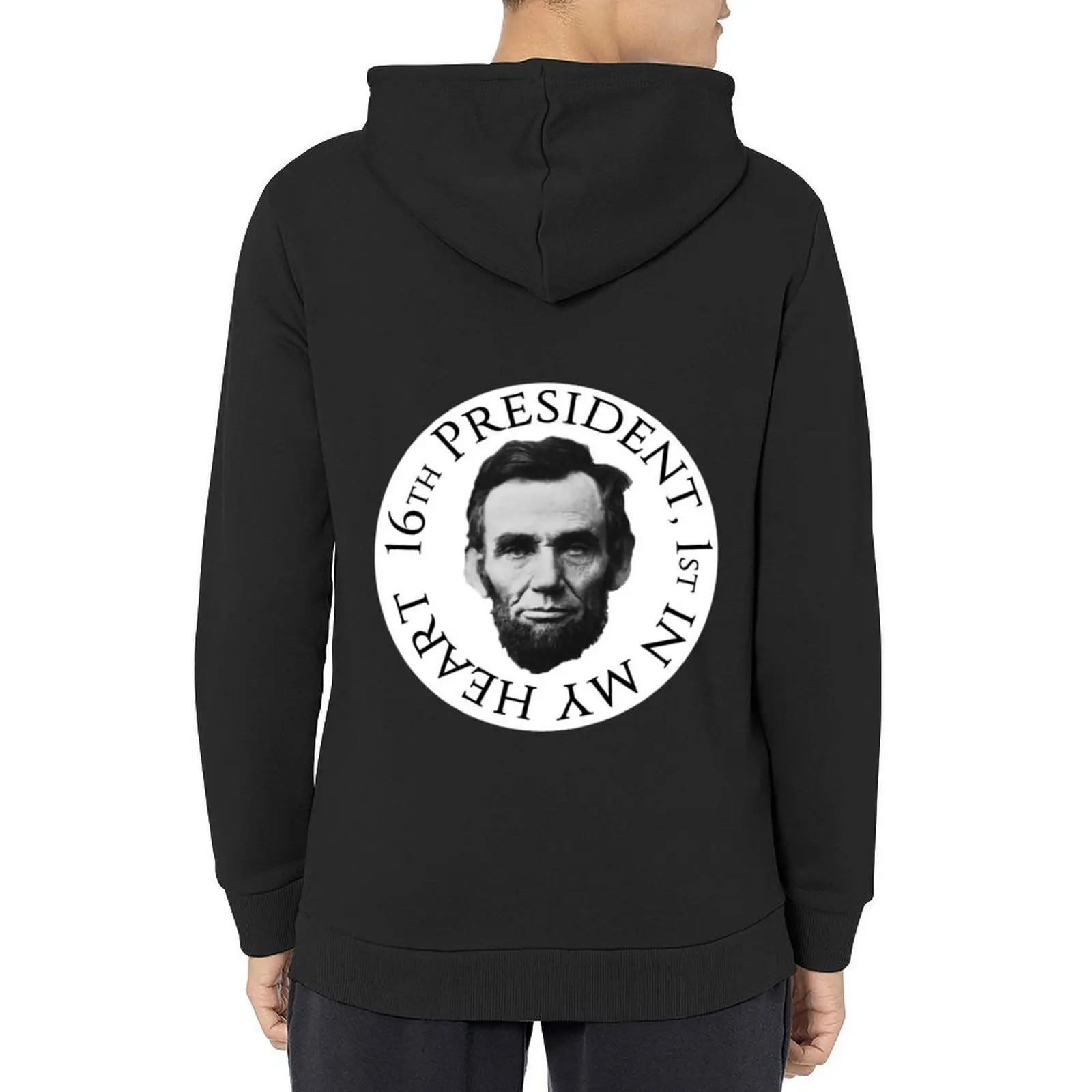 الرئيس السادس عشر، الأول في قلبي هوديي الملابس الكورية نمط مقنعين قميص الملابس الكورية ملابس الخريف الكورية رياضية الرجال #1