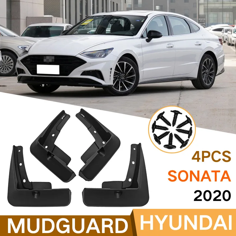 

MudFlaps FOR HYUNDAI 2020 Sonata car Splash Guards Fender Set Parts Front Rear MudFlaps Automotive Accessories