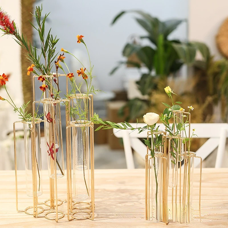 

Фототрубка прозрачная стеклянная ваза простой современный креативный домашний цветочный арт гидропонная Цветочная композиция